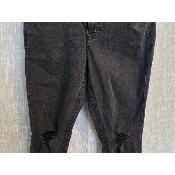 Women's Seven7 Black Distressed Jeans Size 12 - Picture 3 of 7